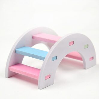 Hout Hamster Rainbow Bridge Pet Chew Tanden Care Molaire Hamster Speelgoed Klein Dier Klimmen Training Speelgoed Dierbenodigdheden 1stk