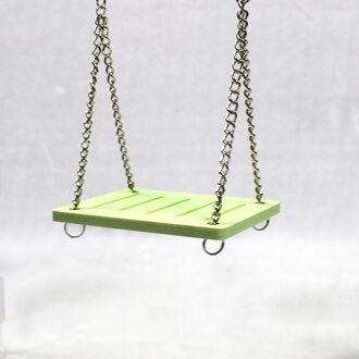 Hout Hamster Rainbow Bridge Pet Chew Tanden Care Molaire Hamster Speelgoed Klein Dier Klimmen Training Speelgoed Dierbenodigdheden groen