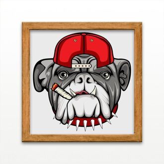 Hout Ingelijst Tafel 34X34 Cm. 476889010