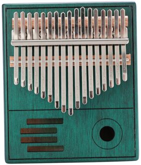 Hout Kalimba 17 Key Thumb Piano Vinger Mbira Educatief Toetsenbord Muziekinstrumenten Kids blauw