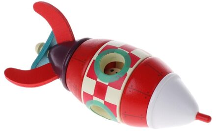 Hout Magnetische Rockets/Vliegtuig/Helicopter Speelgoed Vervoer Educatief Speelgoed 1