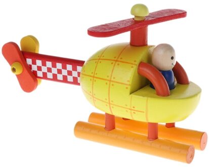 Hout Magnetische Rockets/Vliegtuig/Helicopter Speelgoed Vervoer Educatief Speelgoed 3