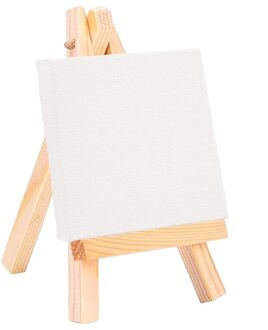 Hout Mini Schildersezel Voor De Kunstenaar Olieverf Wit Canvas Schilderij Doek Meubels Inrichting Voor Schilderen Canvas Art Supplies