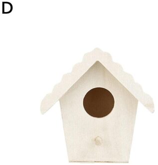 Hout Outdoor Vogel Birdhouse Bird Doos Handgemaakte Houten Yard Ambachten Producten Opknoping Outdoor Huisdier Doos Vogelhuisje Tuin A3U1 4