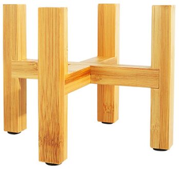 Hout Planter Pot Trays Bloempot Rek Sterke Vrijstaande Bonsai Holder Home Garden Indoor Display Plant Stand Plank 12.3 x 9CM