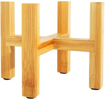 Hout Planter Pot Trays Bloempot Rek Sterke Vrijstaande Bonsai Holder Home Garden Indoor Display Plant Stand Plank 25.8 x 16CM