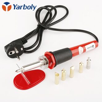 Hout Pyrography Tool 220V 30W Houtgestookte Pen Set Soldeerbout Tool Set Woodburning Soldeer Pen Met 5 tips