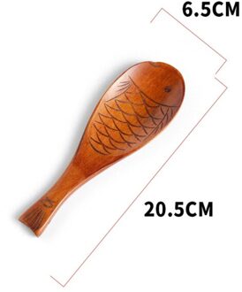 Hout Rijst Paddle Rijst Opscheplepel Keuken Houten Rijst Spatel Te Reinigen Rijst Scoop Vis Vormige Houten lepel B