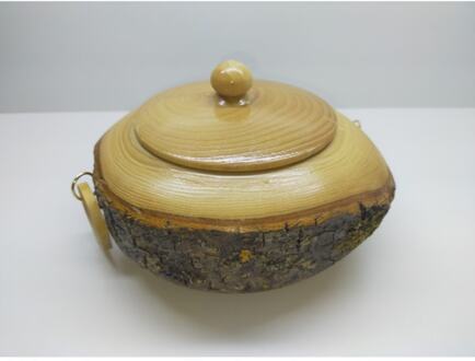 Hout Suiker Kom Natuurlijke-Dop