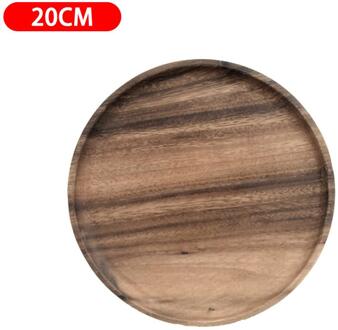 Hout Taart Plaat, Keramische Plaat, Zonder Transparant Glas Cover, Fruitschaal In Woonkamer, dessert Tafel Display Stand 20CM