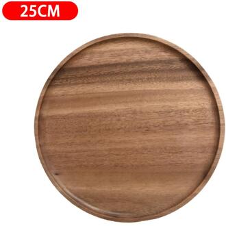 Hout Taart Plaat, Keramische Plaat, Zonder Transparant Glas Cover, Fruitschaal In Woonkamer, dessert Tafel Display Stand 25CM