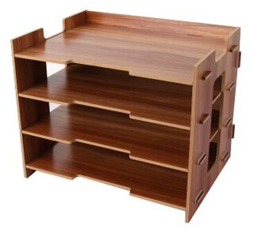 Hout Tijdschrift Houder Eco Vriendelijke Bestand Houder Bureau Benodigdheden Organisator Bestandsmap Rekken Opbergdoos Tijdschrift Organisatoren Kantoor oranje