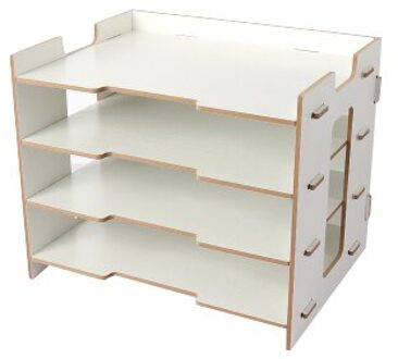 Hout Tijdschrift Houder Eco Vriendelijke Bestand Houder Bureau Benodigdheden Organisator Bestandsmap Rekken Opbergdoos Tijdschrift Organisatoren Kantoor wit