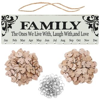 Hout Verjaardag Herinnering Board Ply Plaque Aanmelden Familie DIY Kalender Home Decor Speciale Data Herinnering Board A2