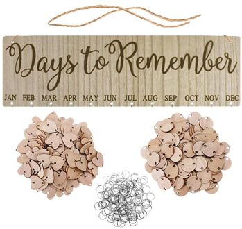 Hout Verjaardag Herinnering Board Ply Plaque Aanmelden Familie DIY Kalender Home Decor Speciale Data Herinnering Board A3