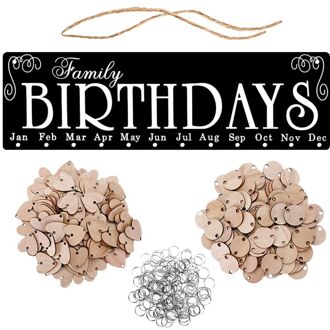 Hout Verjaardag Herinnering Board Ply Plaque Aanmelden Familie DIY Kalender Home Decor Speciale Data Herinnering Board A5