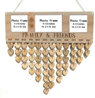 Hout Verjaardag Herinnering Boards Ply Plaque Aanmelden Familie Diy Kalender Woondecoratie Speciale Data Herinnering Board