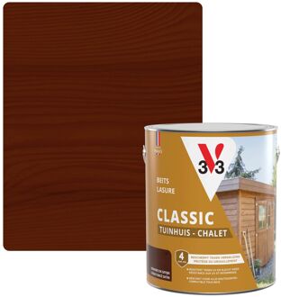 Houtbeits Tuinhuis Donkere Eik Zijdeglans 2,5l