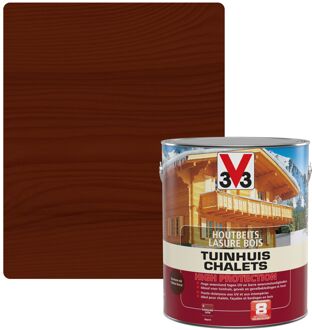 Houtbeits Tuinhuis High Protection Donkere Eik Zijdeglans 2,5l