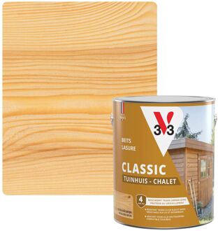 Houtbeits Tuinhuis Transparant Zijdeglans 2,5l