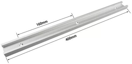 Houtbewerking Aluminium T-Tracks Slot Mijter Track Jig Armatuur Spoor En Mijter Bar Slider Tafel Zag Mijter Gauge staaf wit 400