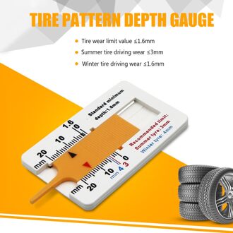 Houtbewerking Gadget Diepte Meting Auto Tyre Tread Dieptemeter Remklauw Auto Motorfiets Trailer Wiel Meet Ruler