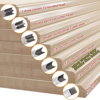 Houtbewerking Hand Schouder Vliegtuig Met Metalen-Gipsplaat Rand Schaven Quick Edge Trimmen Houten Beitel Vliegtuig Gereedschap 6stk Cutter