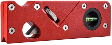 Houtbewerking Schaafmachine Mini Hand Tool 45 Graden Hoek Schuine Hoek Rand Timmerman Hout Planes Trimmen Afkanten W/Spirit Bubble rood