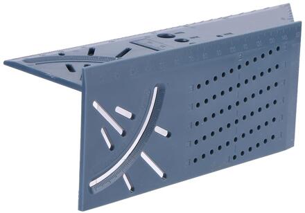 Houtbewerking Scriber Aluminium Mark Lijn Gauge Zwaluwstaart Maker Template Guide Tool Vierkante Hoek Heerser Kraspen Carpenter Tool E plastic