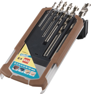 Houtboorbitset Professional 3-10 mm 6-delig 7120000