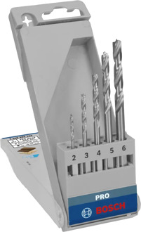 Houtborencassette 6-k 5-delig diameter 2-6mm