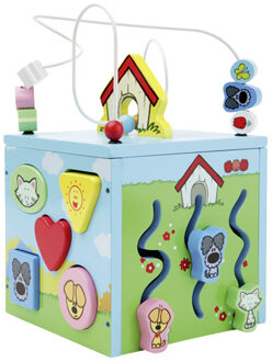 houten activiteitenkubus
