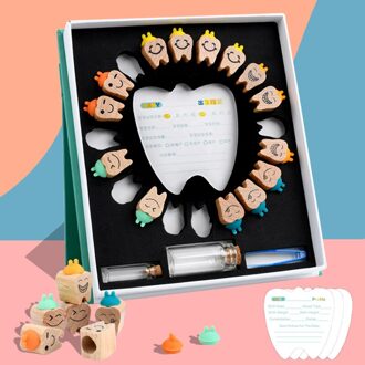 Houten Baby Tand Doos Melk Tanden Organizer Storage Collection Jongen Meisje Souvenir Case Baby Kid Leuke Cadeaus Voor Kinderen Herinnering