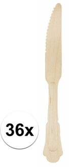 Houten bestek messen 36 stuks