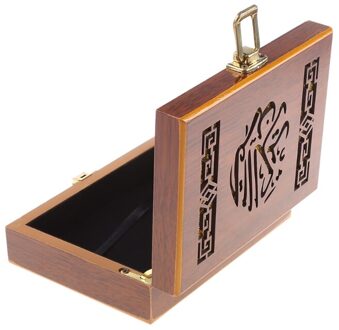 Houten Bijbel Boek Sieraden Opbergdoos Eid Ramadan Festival Decoratie Organizer Y5JC
