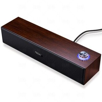 Houten Bluetooth Speaker Usb Smart Computer Desktop Bedrade Luidspreker Subwoofer Bar Kolom 3D Stereo Sound Surround Luidspreker USB version