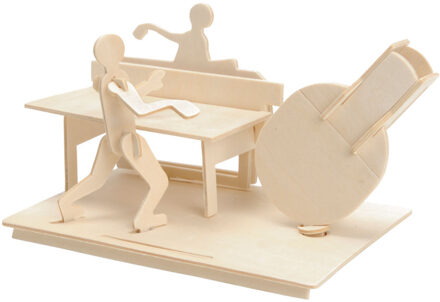Houten Bouwpakket Pennenbakje - Tafeltennis