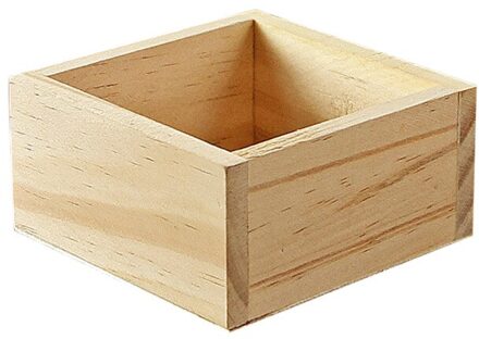 Houten Briefpapier Case Sieraden Doos Succulenten Vierkante Bloempot Tuin Handgemaakte Planten Multifunctionele Box Vierkante H5