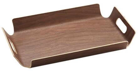 Houten Brood Lade Vierkante Cake Dessert Serveerschaal Draagbare Keuken Gebruiksvoorwerp stijl 3