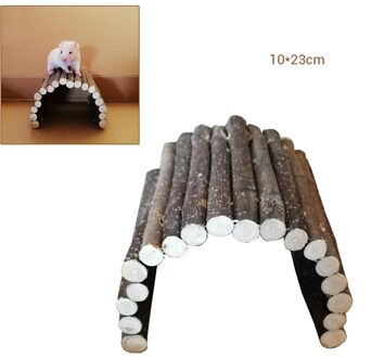 Houten Brug Opknoping Speelgoed Leuke Hamster Ladder Natuurlijke Houten Brug Huisdier Speelgoed Voor Kleine Dieren Kooi Accessoires Pet Product