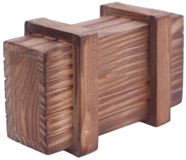 Houten Compartiment Goocheltruc Doos Brain Teaser Logic Educatief Fun Magic Accessoire Lade Puzzel Geheime Truc Doos