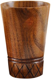 Houten Cup Log Kleur Handgemaakte Natuurlijke Hout Koffie Thee Bier Sap Melk Mok #