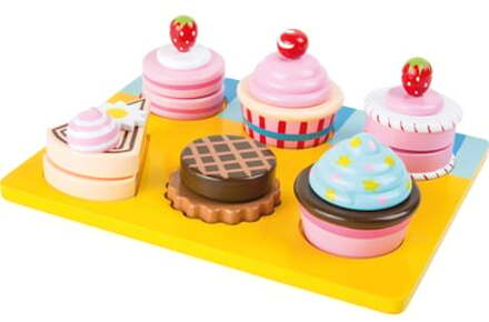 Houten Cupcakes en gebak