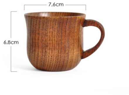 Houten Cups Handgemaakte Natuurlijke Sparren Handvat Hout Cups Bier Thee Koffie Melk Water Grote Buik Cup Keuken Bar Drinkware