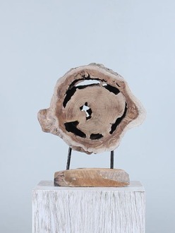 Houten decoratie op standaard JT/HP-91