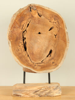 Houten decoratie op standaard JT/HP-98