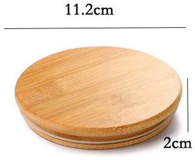 Houten Deksel Glazen Pot Verzegelde Bus Voedsel Opslag Container Voor Losse Thee Koffieboon Zout Keuken Opslag Jar Organier Fles