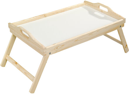 Houten dienblad 30 x 50 cm met inklapbare poten