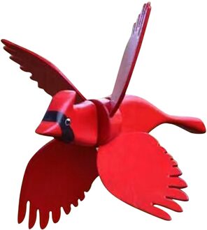 Houten Draaimolen-Asuka Serie Windmolen Whirly Papegaaien Tuin Gazon Decoratie Binnenplaats Farm Yard Animal Stakes Wind Spinner # T1G