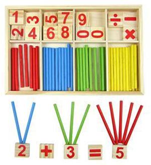 Houten Educatief Aantal Math Berekenen Game Speelgoed Wiskunde Puzzel Speelgoed Kid Vroeg Leren Tellen Materiaal Kids Kinderen